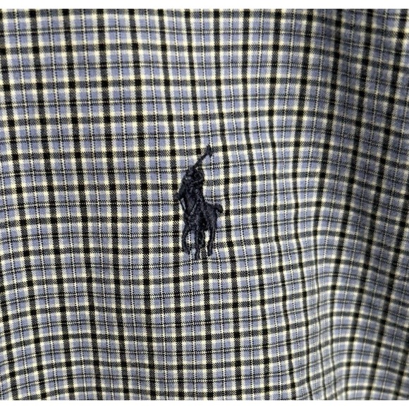 Polo Ralph Lauren Shirt Mens 2XL Blue Check Stanton Classic Fit Button Up - Picture 4 of 8